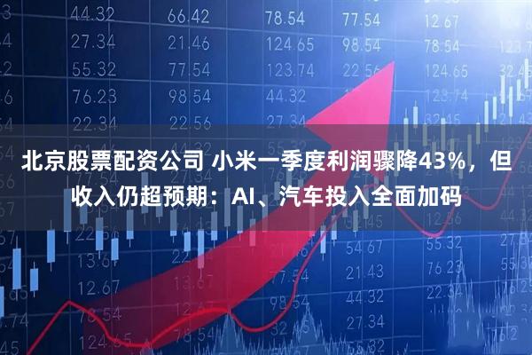 北京股票配资公司 小米一季度利润骤降43%，但收入仍超预期：AI、汽车投入全面加码