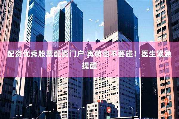 配资优秀股票配资门户 再萌也不要碰！医生紧急提醒